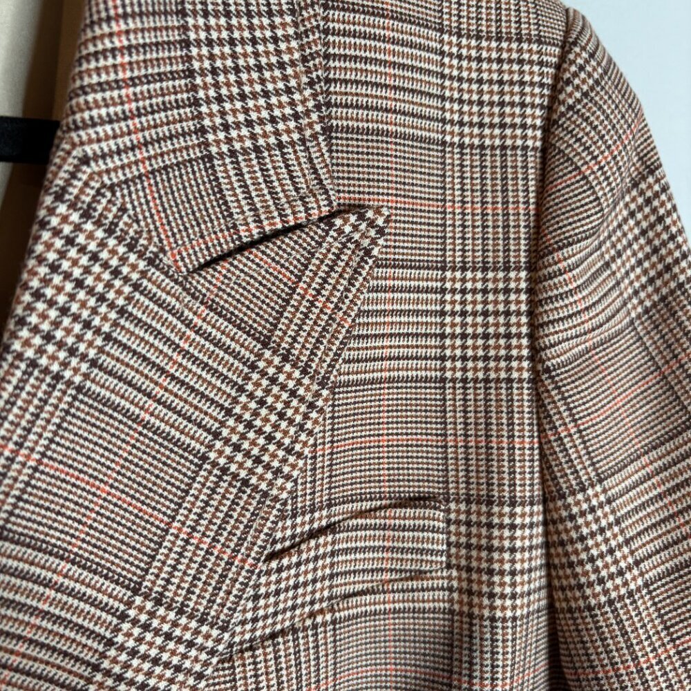 Loft Plaid Double Breasted Blazer Jacket - Picture 4 of 7